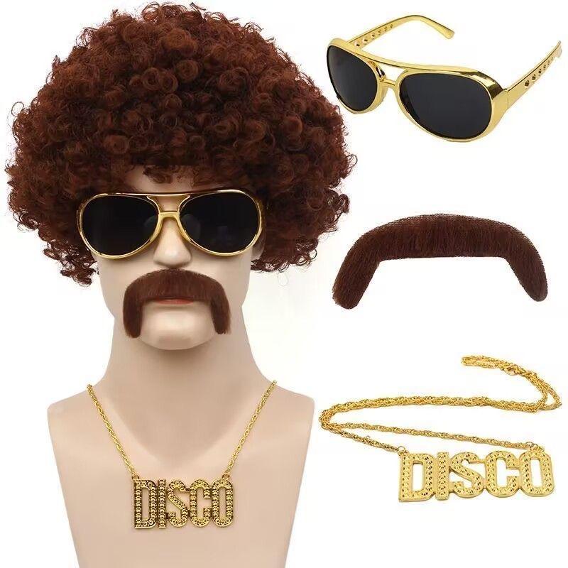 Explosive Wig Singer Punk Retro Stage Performance Party Cosplay Props