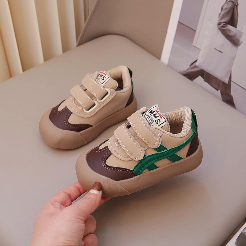 Spring and Autumn children's sports shoes breathable soft sole Korean version of German training shoes boys and girls single shoes board shoes tide