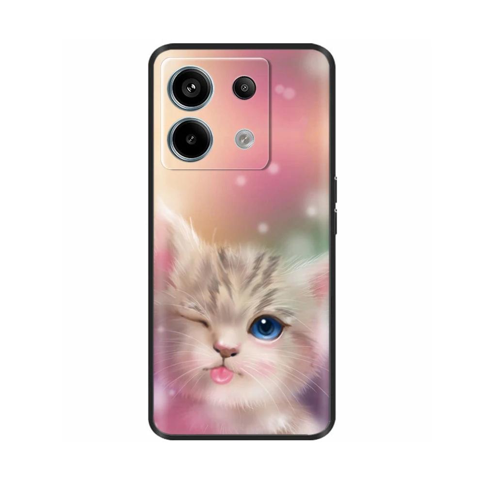Soft Lovely Phone Case For Xiaomi Redmi Note 13 Pro Case Note13 TPU Cool Silicone Cover For Redmi Note 13 Pro Plus Note13 Pro 5G