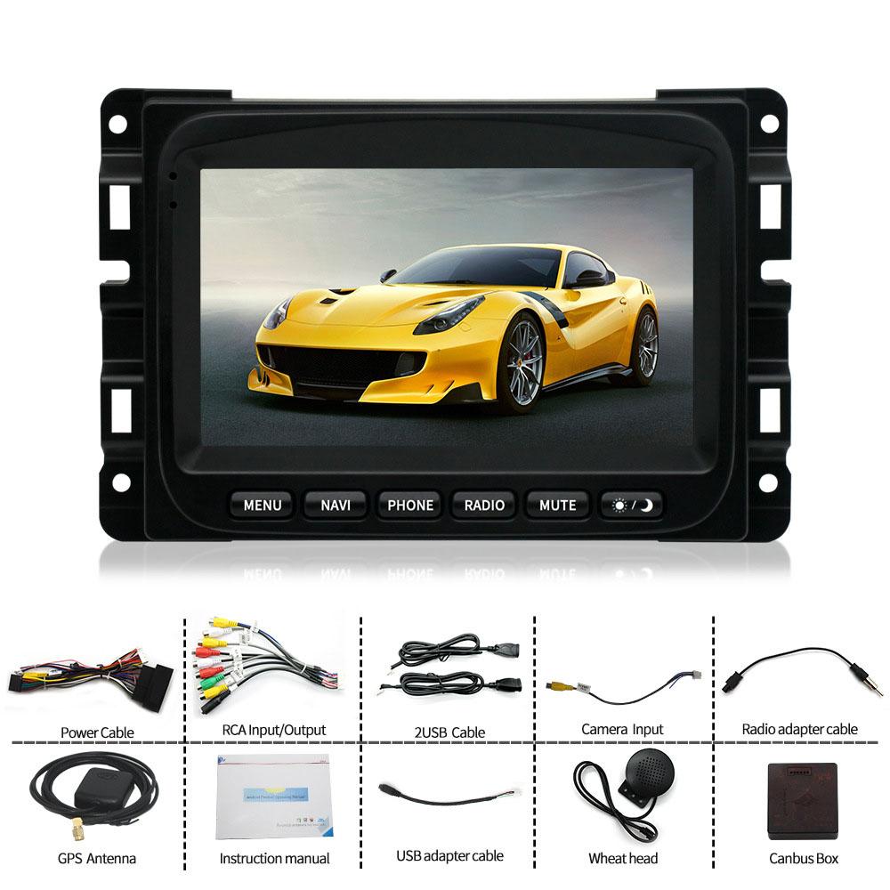 7 Inch Android 13 For Dodge Ram 2013-2018 No DVD Car Wireless Carplay & Android Auto With IPS Touch Screen 4G WIFI BT 5.0