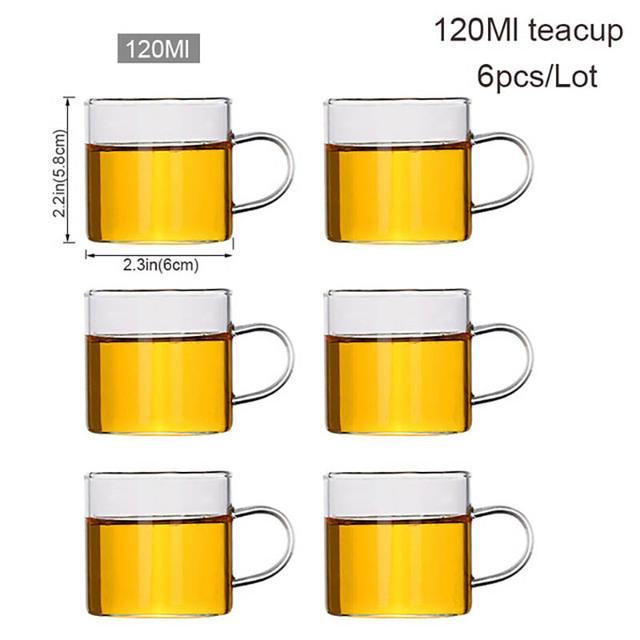 

Crystal Glass Teapot Set Glass Automatic Lazy Tea Set Heater Magnetic Rotating Cover Kung Fu Heat-Resistant Teapot 6 Cups