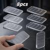 4/8Pcs Transparent Plastic Wedge Shims Cuttable Adjustable Furniture Levelers Hard Table Pads For Uneven Floor Door Surfaces
