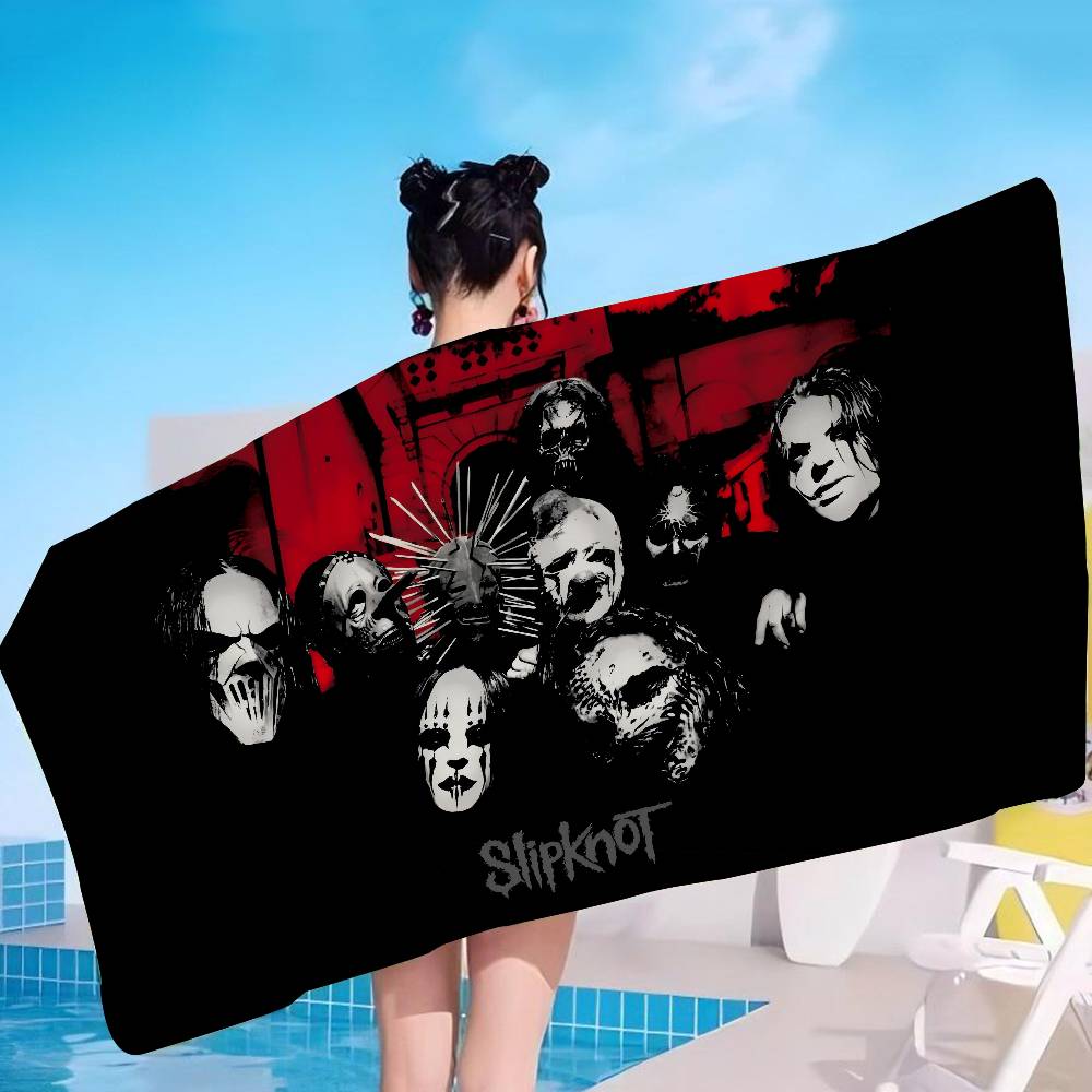 S-S-SlipknotEs Band Microfiber Printed Beach Towel Mountain Climbing Yoga Beach Swimming Running Absorbent Soft Towel