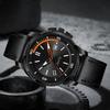 Military Leather Watch Dial Quartz Movement Business Casual Outdoor Sports Wristwatch