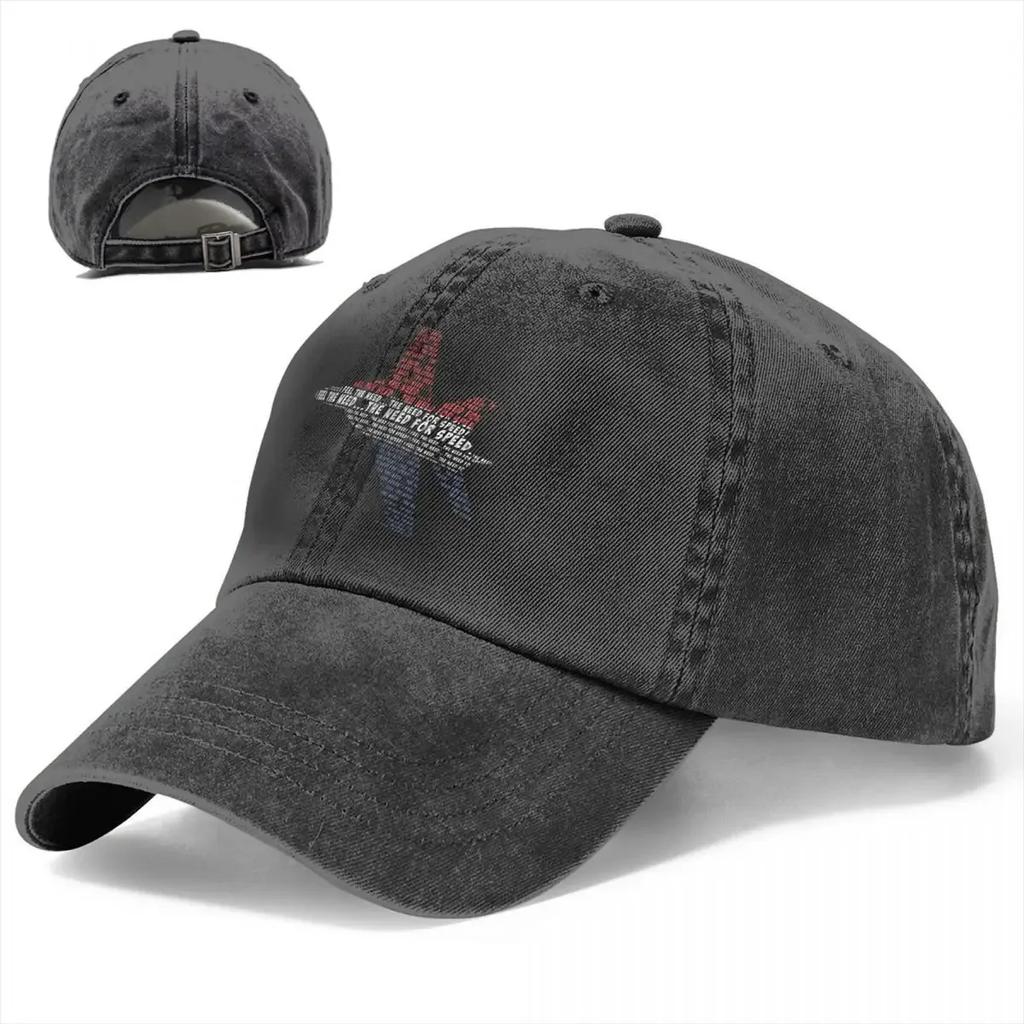 Pure Color Cowboy Hats The Need For Speed Women's Hat Sun Visor Baseball Caps Top Gun Maverick Goose Film Peaked Trucker Dad Hat