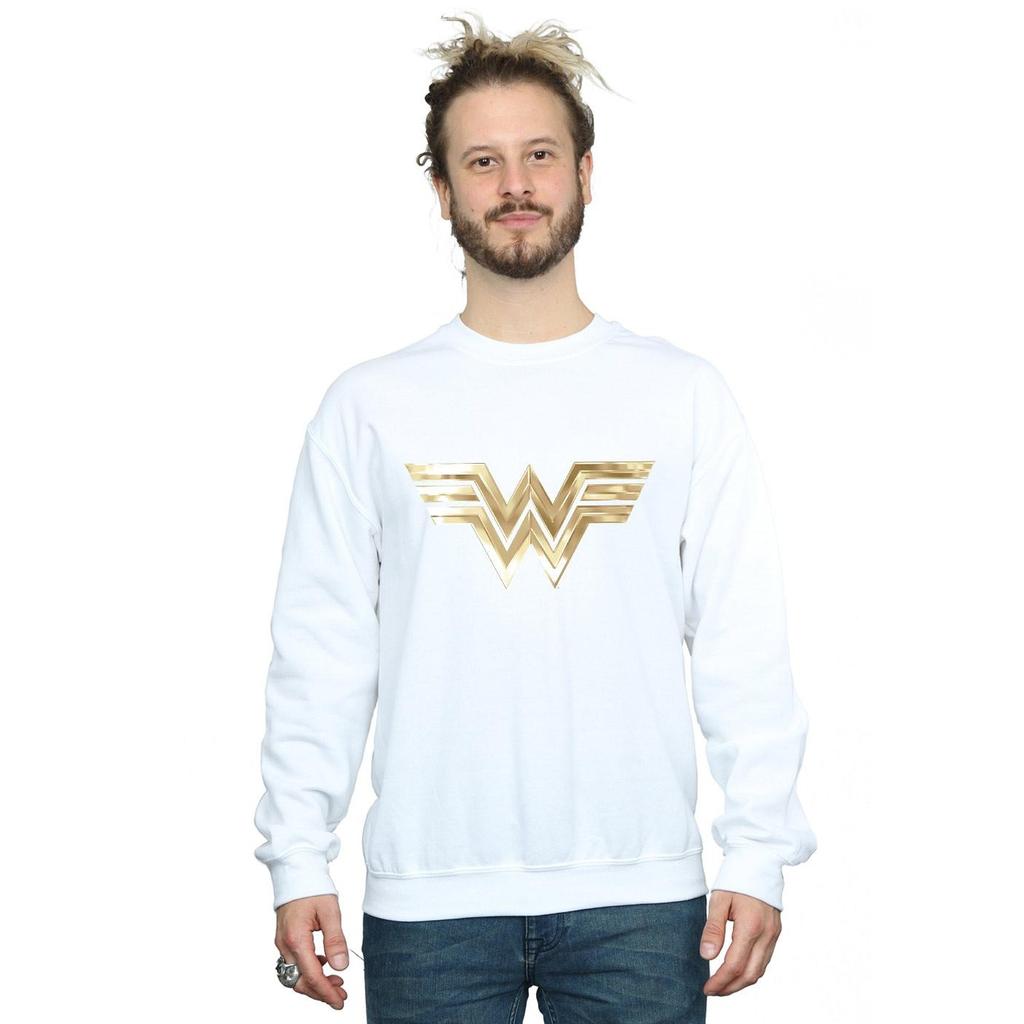 DC Comics Herren Wonder Woman 84 Gold-Emblem Sweatshirt