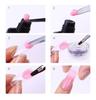 100/500pcs Transparent False Nail Tips Clear White UV Gel Fake Nails Extension 10 Sizes for Home DIY Nail Salon Manicure