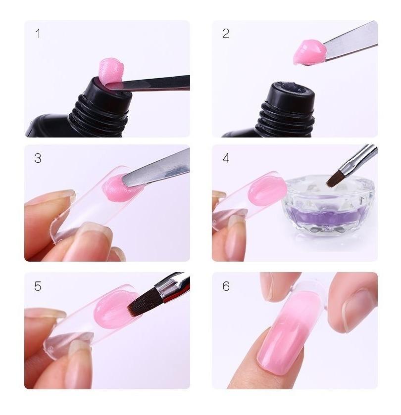 100/500pcs Transparent False Nail Tips Clear White UV Gel Fake Nails Extension 10 Sizes for Home DIY Nail Salon Manicure