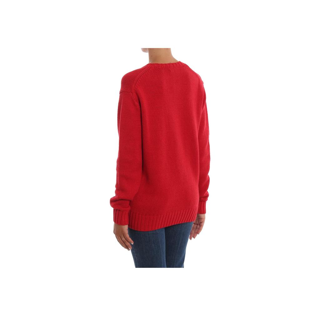 Polo Ralph Lauren Polo Bear Pattern Embroidered Long Sleeve Crew Neck Knit Sweater Women sweater WMPOSWEN6810316-D71