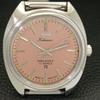 HAND-WINDING VINTAGE HMT KOHINOOR INDIAN MENS PINK COLOR DIAL WATCH A440945-4 HT-a440945