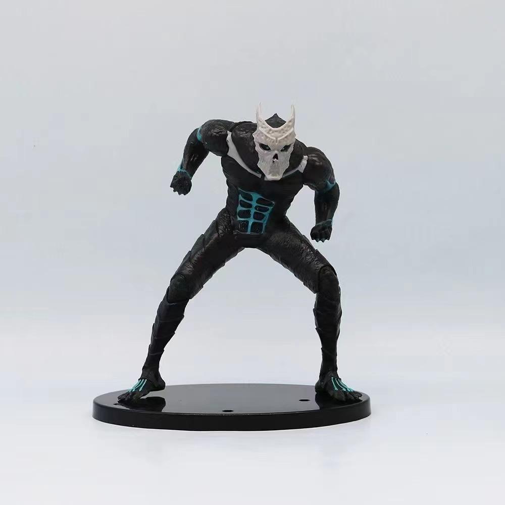 

3pcs Anime Kaiju Monster no. 8 Figure Toys Skeleton Creative Dolls Cartoon PVC Model toys Kids Birthday Christmas Gif