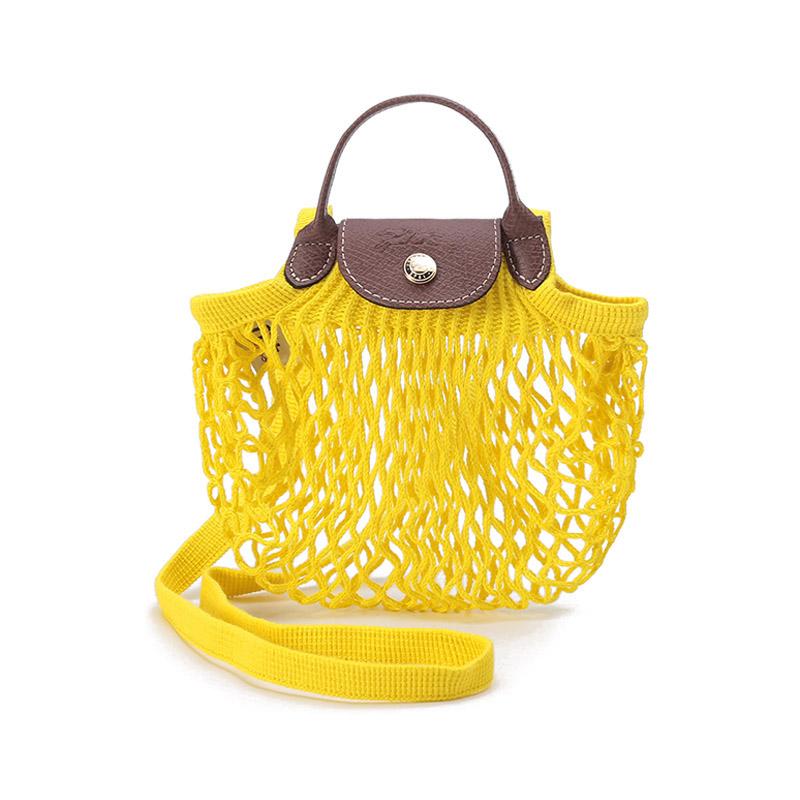 

Longchamp Le Pliage 17 Fashion Casual Cotton And Leather Tote Shoulder Crossbody Bag Women Bags Yellow 10139HVH174 Yellow