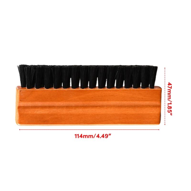 Vinyls Record Cleaning Brush Anti Static Velvet LP Cleaner Remove Dust Dirt & Debris Anti Static Design