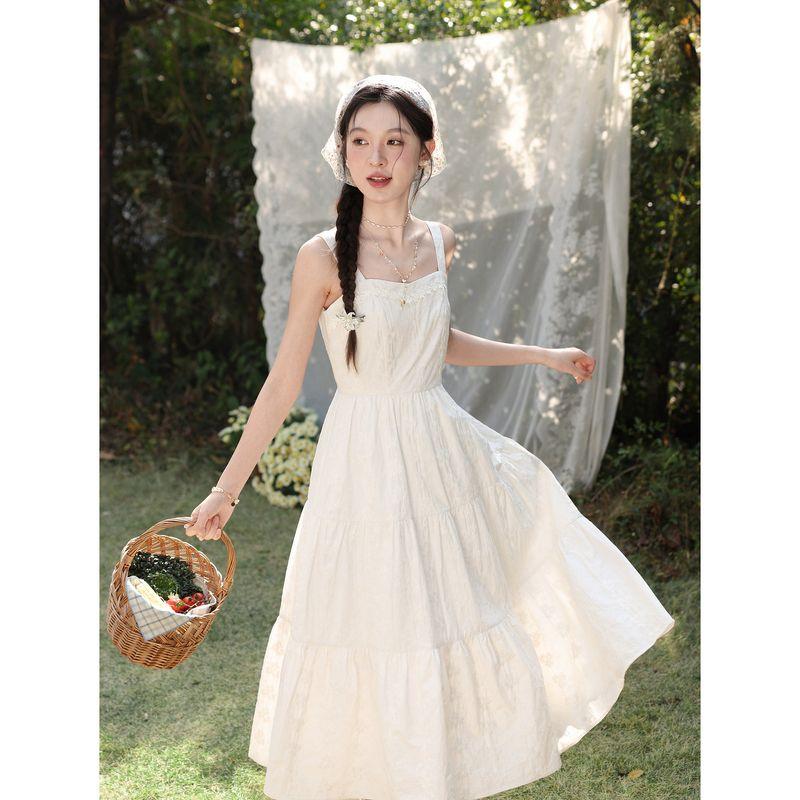 Plus-Size Women's Clothing for Slightly Chubby Women, Summer Slimming Cardigan Two-Piece Set with Camisole Dress