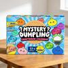 Mystery Dumpling Fidget Toy Squishy Advent Calendar Blind Box Stress Relief for Adults Soft Reusable 12-Day Surprise Set