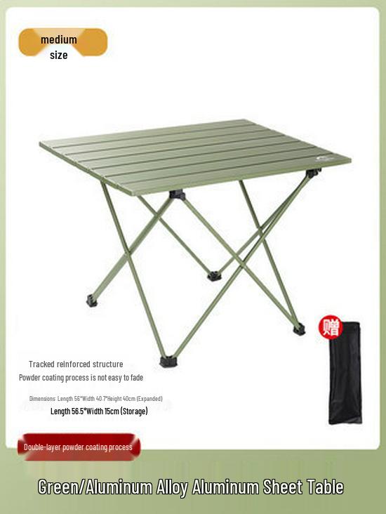 Portable Aluminum Folding Table & Chairs Set for Camping & Picnic