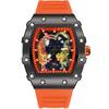 ZIDO Men's Quartz Luminous Waterproof Barrel-Shaped Watch