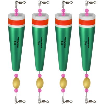 THKFISH Fishing Float Popping 40g 4-Piece Cork, Green,