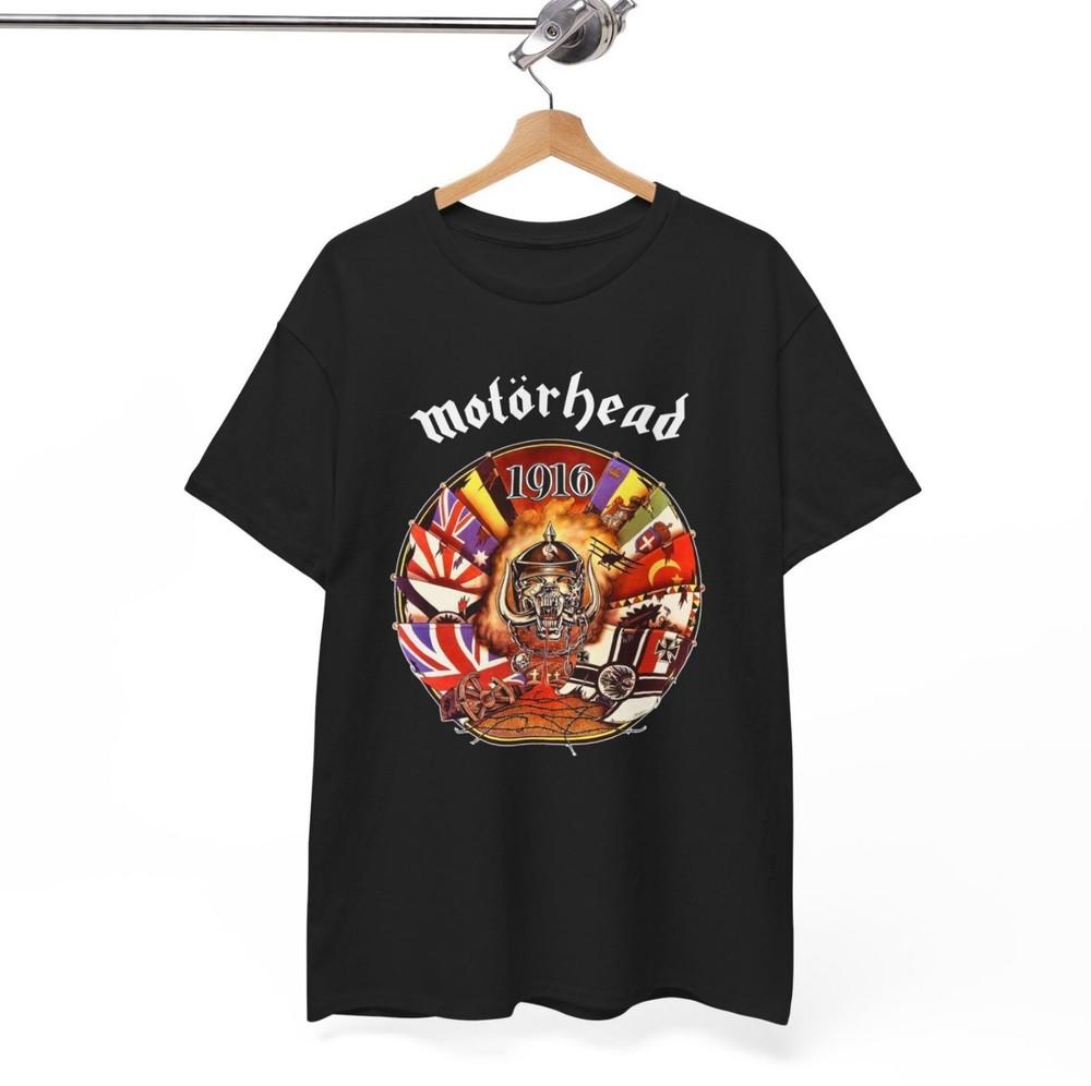 MOTORHEAD Motörhead 1916 LEMMY KILMISTER NEW BLACK T-SHIRT 3 4 5XL