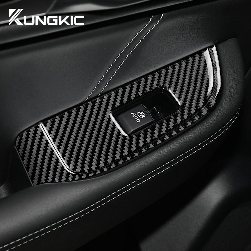 Real Soft Carbon Fiber Sticker For Subaru Legacy Outback 2015 2016 2017 2018 2019 LHD RHD Car Door Window Panel Accessories