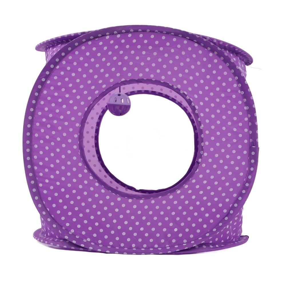 Collapsible Cat Tunnel Maze 3 Holes Cat House Tent Easy to Carry Cat Tunnel Bed Indoor Cats