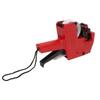 Price Label Gun Small Tag Sticker Maker Machine Red with Ink Shaft 10 Rolls of Paper