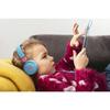JBL JR310 Kids' Headphones with Volume Control, Customizable Stickers, and Remote Control/Mic, Light Blue/Pink, 2021 Model JBLJR310BLU