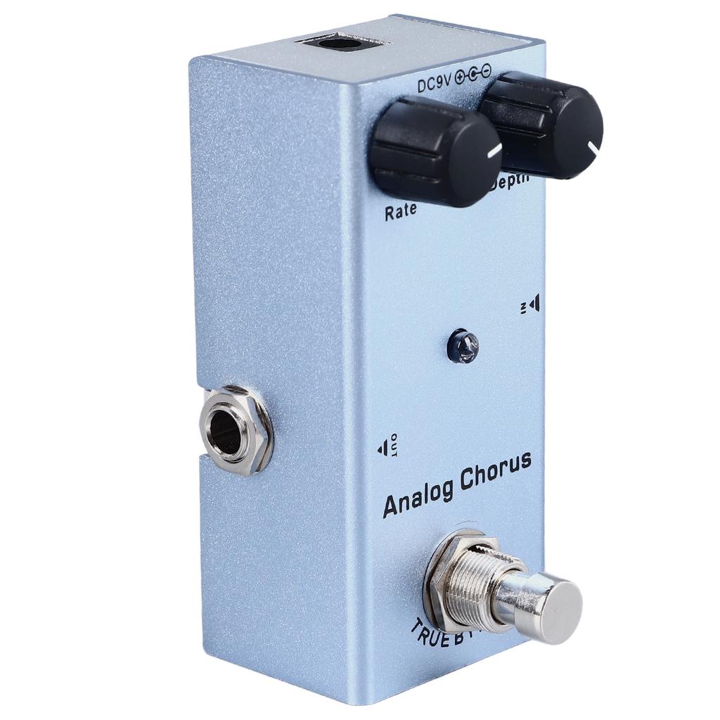 Electric Guitar Effect Pedal Single Type Accurate Adjustment Aluminum Alloy Portable Mini Effect Pedal Analog Chorus(07)