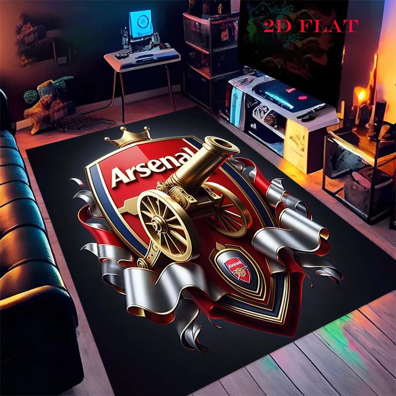 The Gunners Logo Carpet Rug for Living Room Bedroom Home Sofa Decoration,Kids Play Nonslip Floor Mat