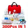 300-Piece Emergency First Aid Kit for Car, Home, Outdoor, Earthquake, Fire, and Swimming