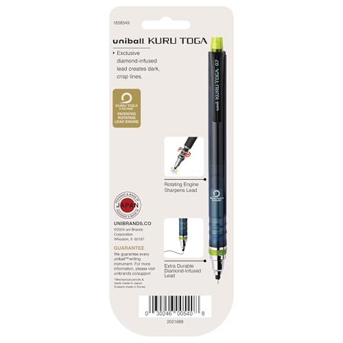 Mitsubishi Pencil Uni-ball KuruToga 0,7 mm zestaw ołówków mechanicznych startowych