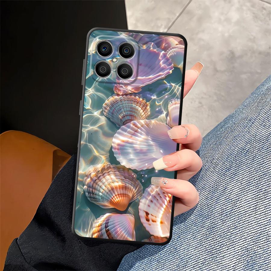 Funda Phone Cover Case for Honor 200 400 Lite Magic5Lite X5b 8X X6 X9a 90 70 X7 X8 Ocean Scenery Pattern