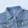 Spring and Autumnal New Arrival Retro Blue Denim Jacket Women's Loose Korean Style Large Size