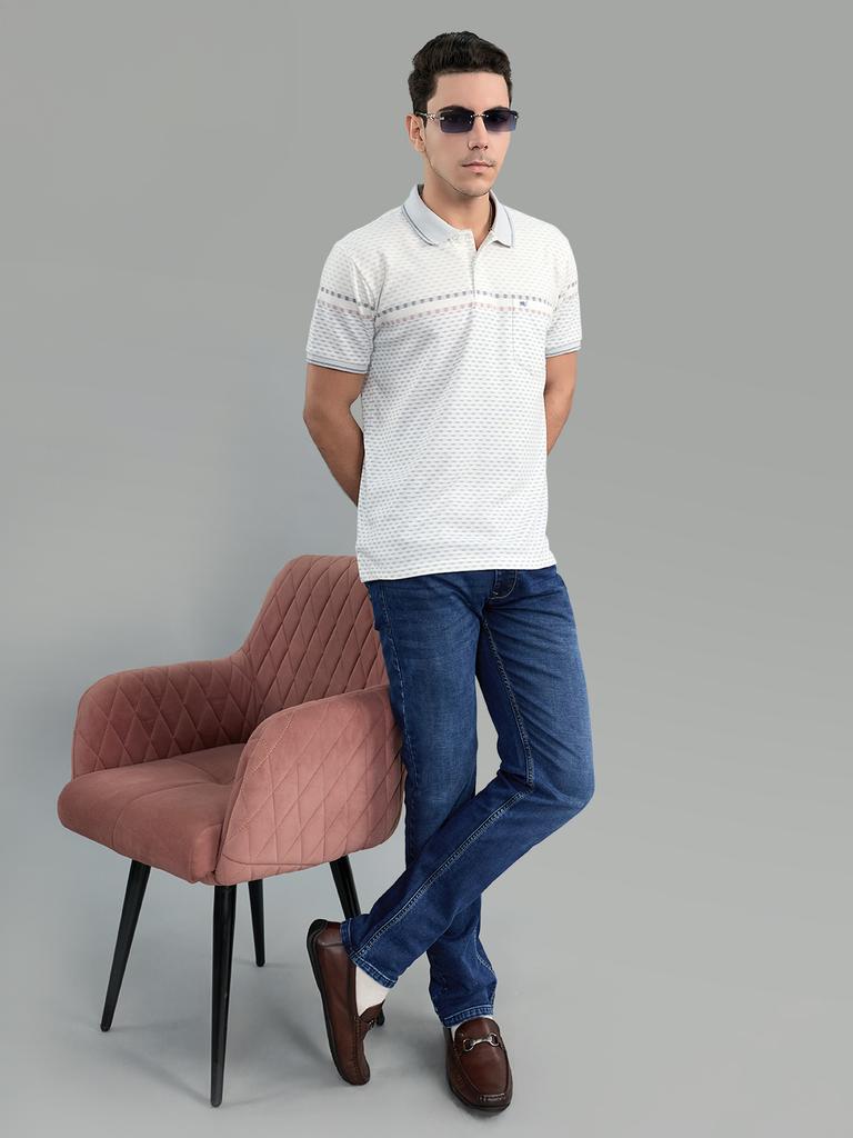 Monte Carlo Mens Regular Fit Half Sleeve Polo Neck T-Shirt