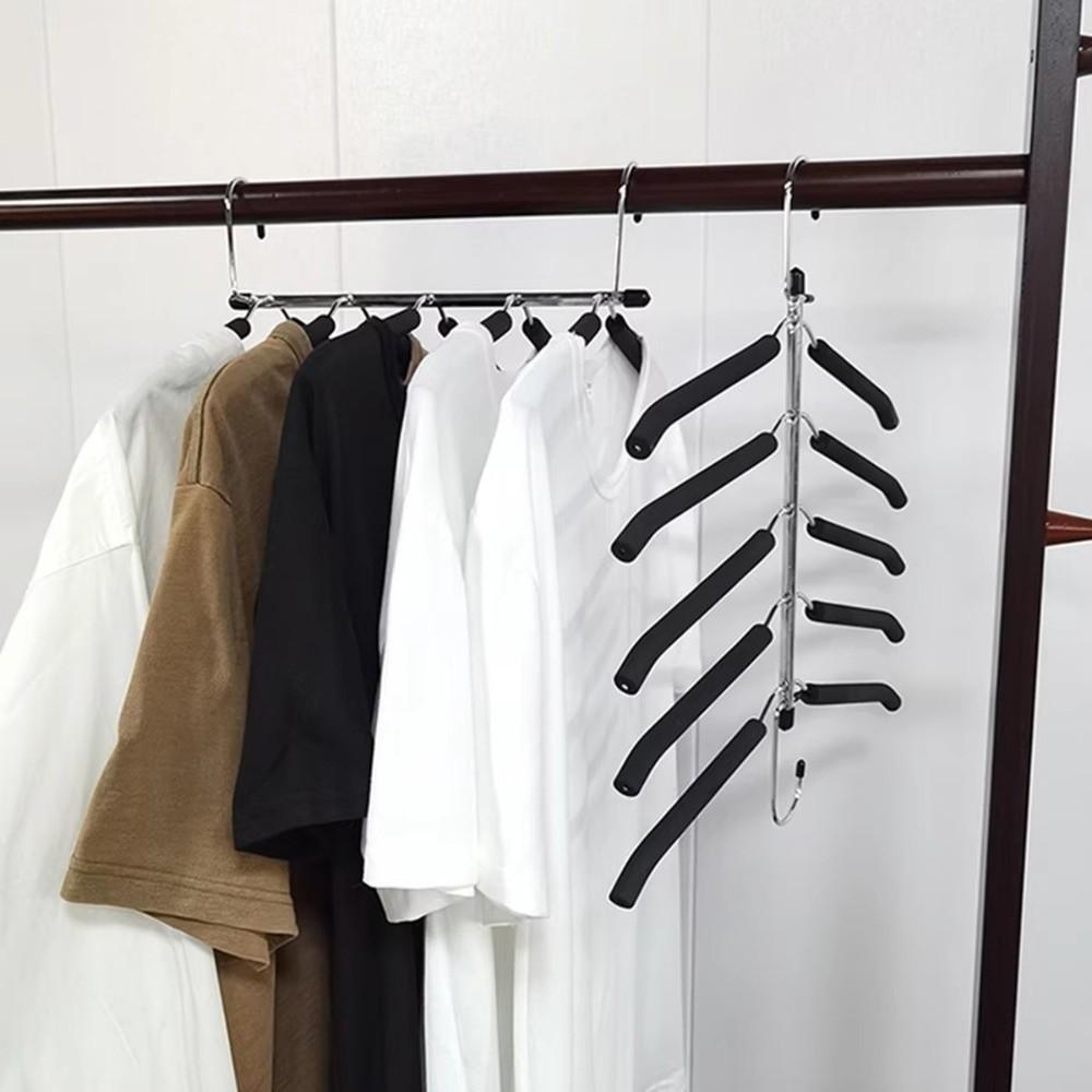 Traceless Non-Slip Clothes Rack Heavy-Duty Closet Organizer Sturdy Space Saving Hanger Bedroom