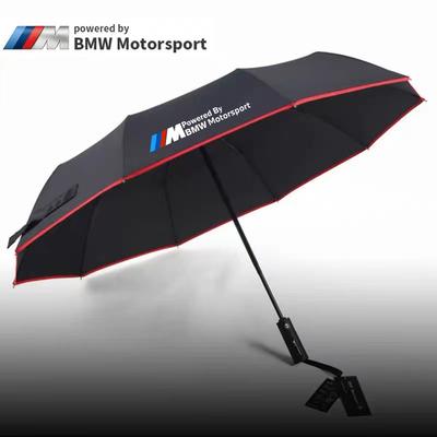 Für BMW M Power M3 E70 F85 F97 E34 E36 E39 E46 E60 E90 E91 F10 F20 F30 G20 G30 Auto Automatisches Faltbares Winddichtes Sonnenschutz-Regenschirm