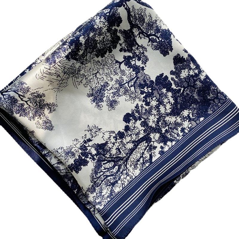Fantasy Jungle, Silk Crepe Satin Square Scarf Women'S Spring And Autumn Versatile Mulberry Silk Scarf Manufacturer