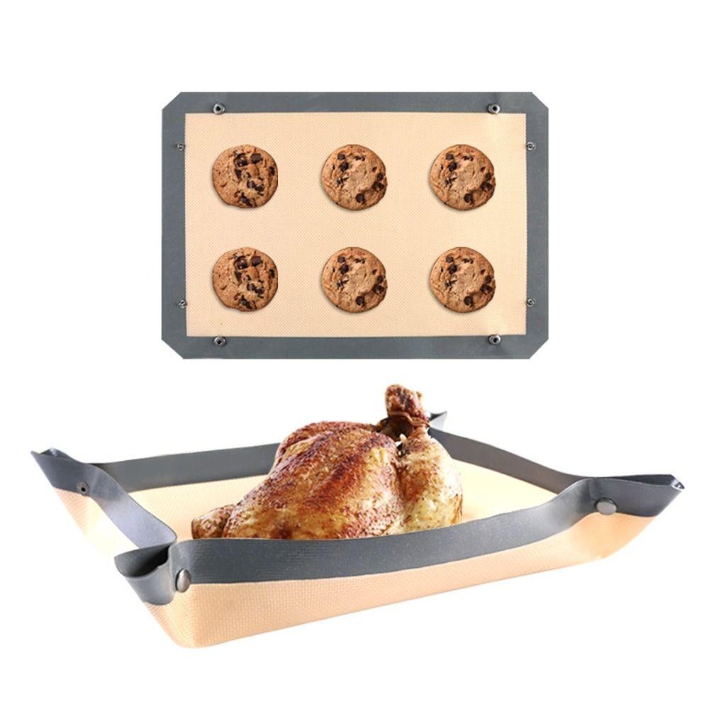 Heat Resistant Silicone Baking Mat Non-Stick Oven Liner Baking Basket Baking Tray  Dessert Making