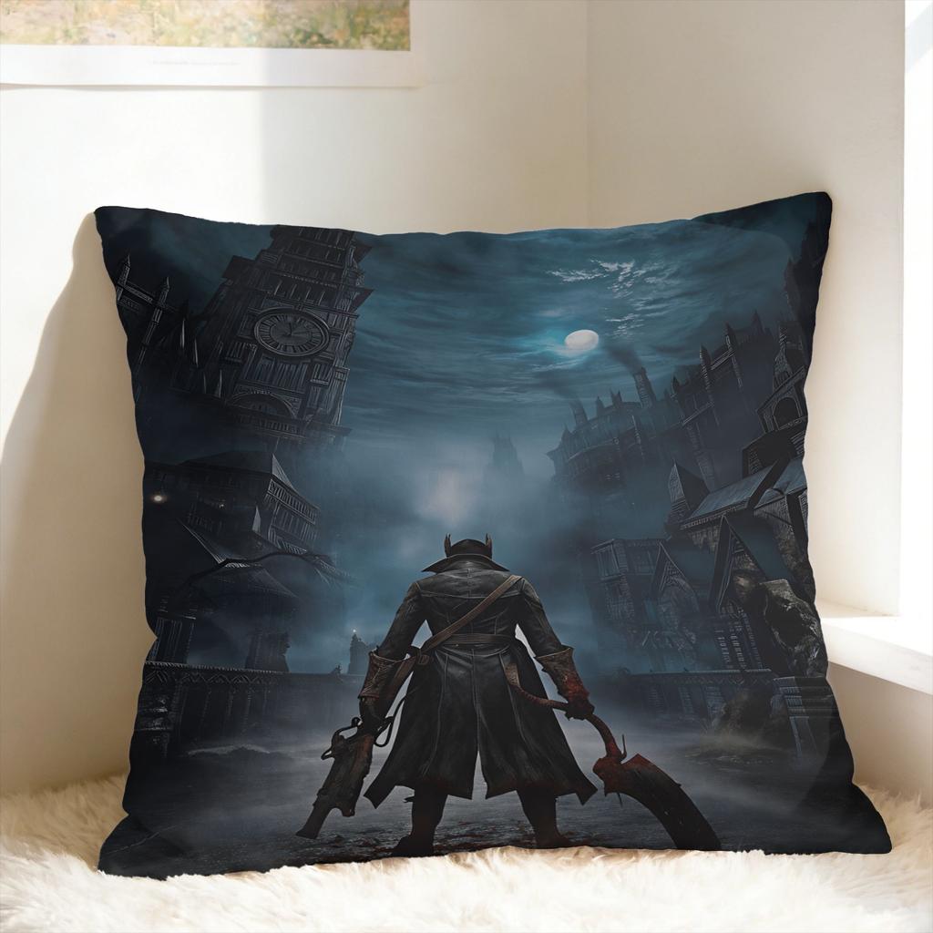 Game Bloodborne Hunter mark Pillow Case  Comfy Pillow Cover Kawaii Cushion Cover For Office Car Home Decor