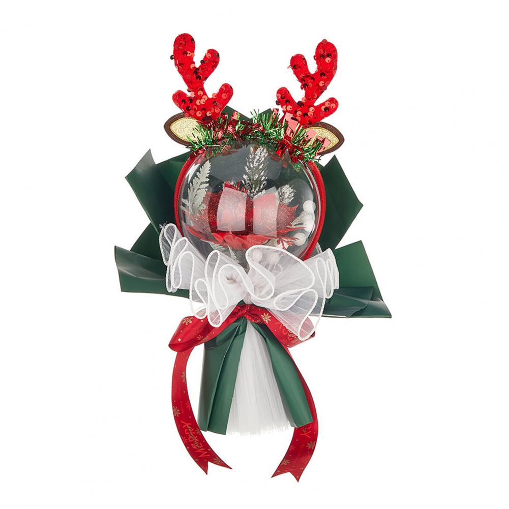 

Thoughtful Holiday Gift for Women Christmas Rose Bouquet Dome Gifts for Women Anniversary Birthday Presents for Mom Wife Teenage