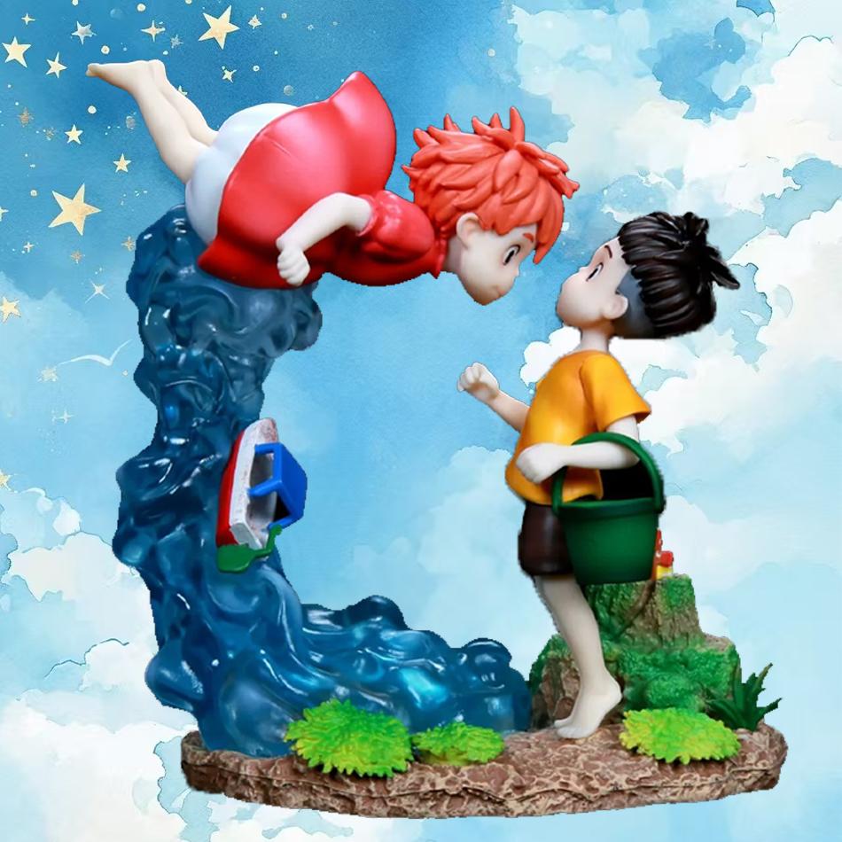 Ponyo On The Cliff Figure Ponyo Sousky Seagal Figure Pvc Gk Statue Anime Action Figurine Model Doll Collection Toy Kid Gift