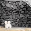 2D Rustic Stone Wall Tapestry for Living Room Bedroom Aesthetic Decor