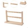 Earring Display Stand for Selling with Hooks Stable Sturdy Wood Rack Bracelets