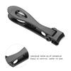 Stainless Steel Nail Clipper Portable Nail Cutter Trimmer Manicure Pedicure Tool Small Black