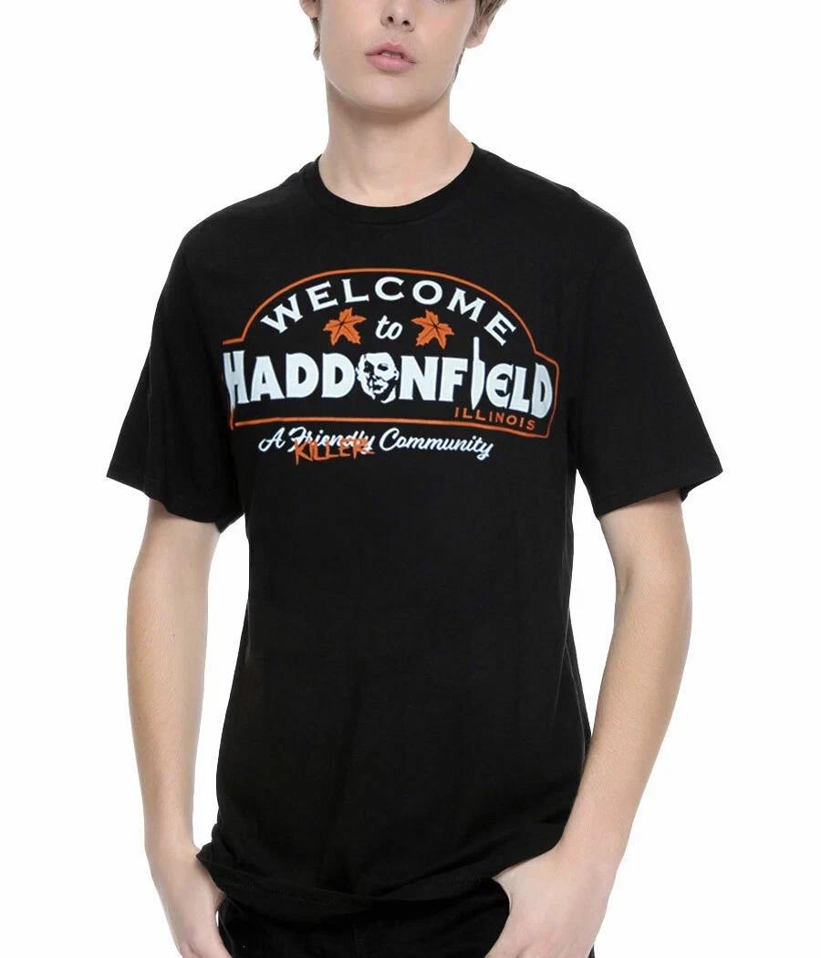 Halloween Welcome to Haddonfield Michael Myers T-Shirt L