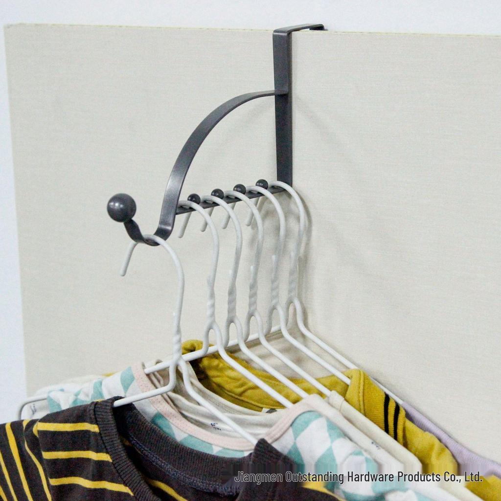 Creative Non-Slip Over-the-Door Hook Coat Rack Without Drilling