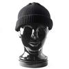 [Lototo] R5021 Cotton Roll-Up Beanie (One Size, Black)