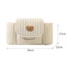 Quilted Diaper Handbag Large Capacity Baby Handcart Storage Bag Solid Color Fluffy Stroller Nappy Bag Babies Accessories