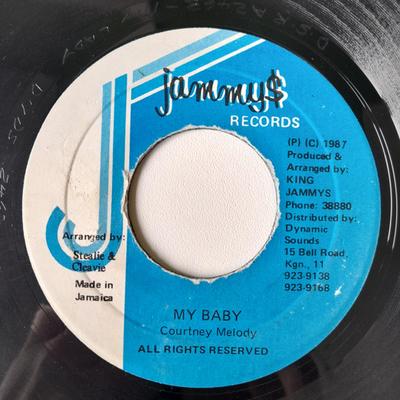 7inch Record COURTNEY MELODY  My Baby NONE Jammys Records 1987 Jamaica Reggae Ska  Dub Used