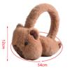 Niedliche Plüsch Capybara Ohrenwärmer Warmer Faltbarer Ohrenschutz für Damen Herren Winter Warm Ohrenklappen Outdoor Kälteschutz Ohrenschützer